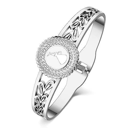 DUOWEI Cute 12 Sternzeichen Armband Edelstahl 18K Gold Sternbild Armbänder Schmuck Geschenk für Damen Mädchen Charms (Wassermann Silber (Jan.20-Feb.18)) von DUOWEI