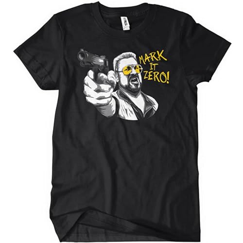 Mark It Zero Mens Funny T Shirt Big Walter Lebowski Sobchak Bowling Movie Dude Size XXL von DUOduoAi