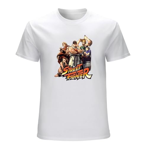 Street Fighter 2 Characters Men's T Shirt Cammy Guile Chun-Li Ryu Combat Capcom Size L von DUOduoAi