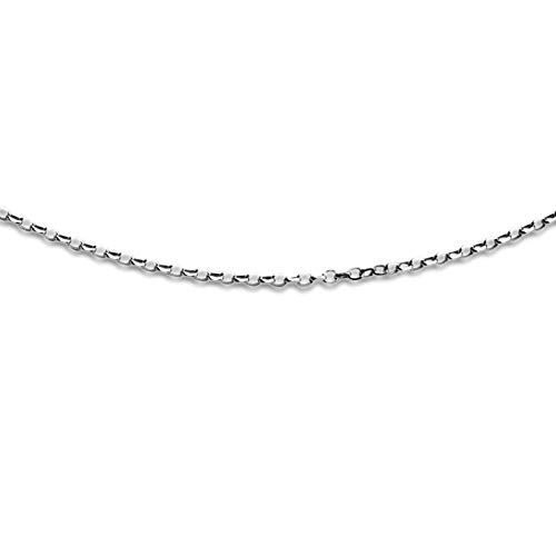 DUR Schmuck geschliffene Ankerkette 50cm, Silber 925/- rhodiniert (K2246.50) von DUR