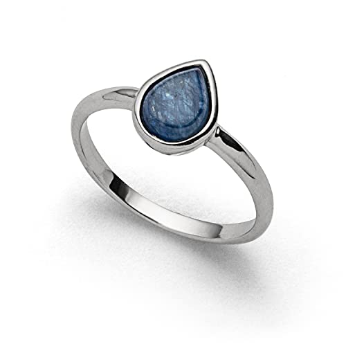 DUR Damen Ring"Blaue Lagune" aus 925er Silber Größe 54 (17.2) R5711.54, 54 (17.2) von DUR Schmuck