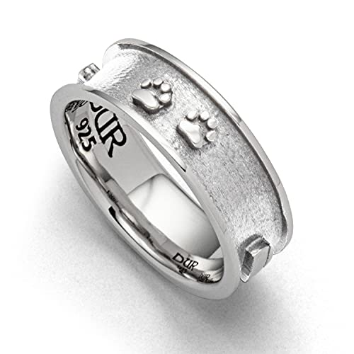 DUR Damen Ring"Lucky Dog 2.0" aus 925er Silber Größe 56 (17.8) R5630.56, 56 (17.8) von DUR