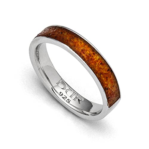 DUR Damen Ring"Marina" Bernstein aus 925er Silber Größe 60 (19.1) R5623.60, 60 (19.1) von DUR Schmuck