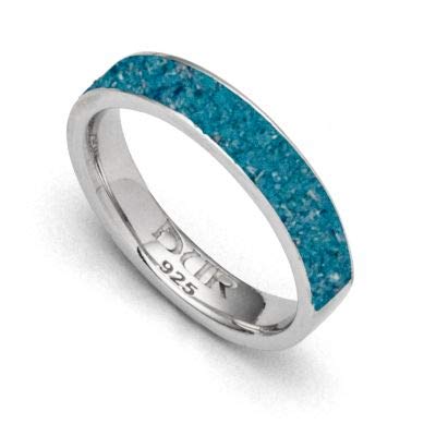 DUR Ring Marina Steinsand blau, aus 925 Sterling Silber, Größe: 56, R5663.56 von DUR Schmuck