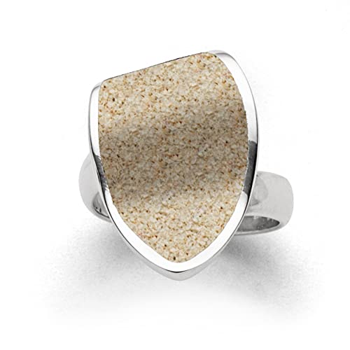 DUR Damen Ring"Sandinsel" aus 925er Silber Größe Large R5743.G, Large von DUR-Schmuck