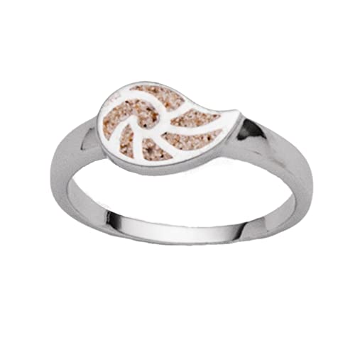 DUR Damen Ring"Sandnautilus" aus 925er Silber Größe 58 (18.5) R5403.58, 58 (18.5) von DUR Schmuck