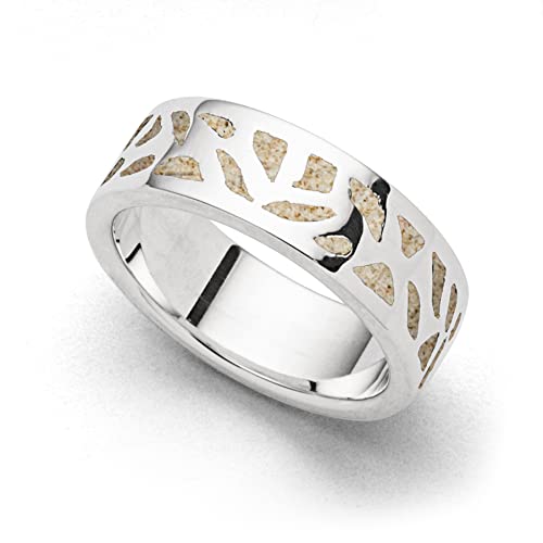 DUR Damen Ring"Wandel" Strandsand aus 925er Silber Größe 62 (19.7) R5744.62, 62 (19.7) von DUR-Schmuck