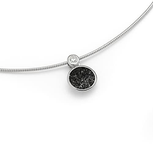 DUR Schmuck Damen Kette POLARSTERN Lavasand, Silber 925/-rhodiniert 42cm (K2457) von DUR