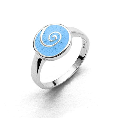 DUR Schmuck Damen Ring"Wasserspirale" aus 925er Silber Größe 56 (17.8) R4895.56, 56 (17.8) von DUR-Schmuck