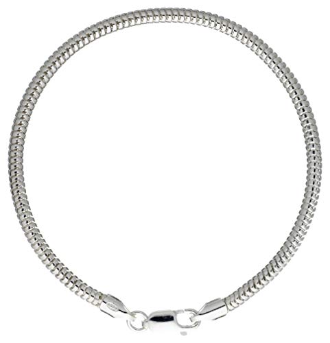 DUR Schmuck Schlangenarmband 3 mm A1134 Silber 925/- 21cm von DUR