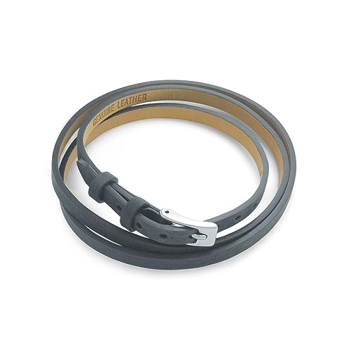 DUR Schmuck: Lederarmband A1586 4 Farbe grau-blau von DUR Schmuck