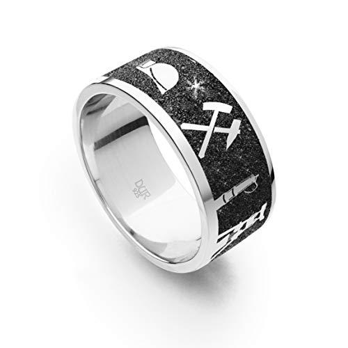 DUR Unisex Ring"Pott" aus 925er Silber Größe 58 (18.5) R4785.58, 58 (18.5) von DUR