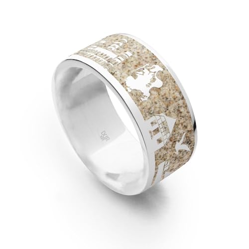 DUR Schmuck: Strandring"Göhren/Rügen" der Göhren Ring mit Strandsand R5291 RingSize 54 (17.2) von DUR-Schmuck