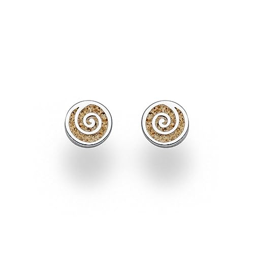 DUR Schmuck: Ohrring, Ohrstecker"Sandspirale 2.0" mit Strandsand O5214 von DUR Schmuck