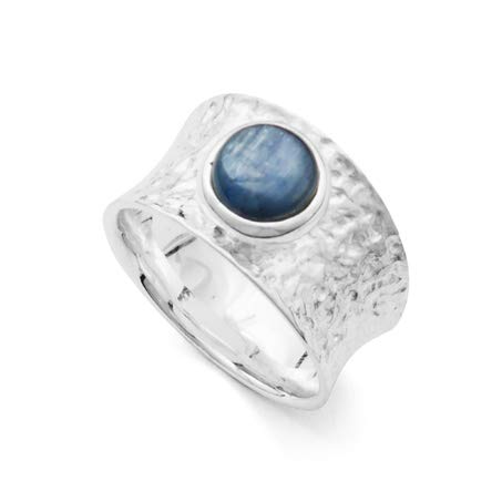 DUR Damen Ring Wasserblau aus Sterling-Silber in der Farbe Silber-Blau, Ringgröße: 58, R4719.58 von DUR