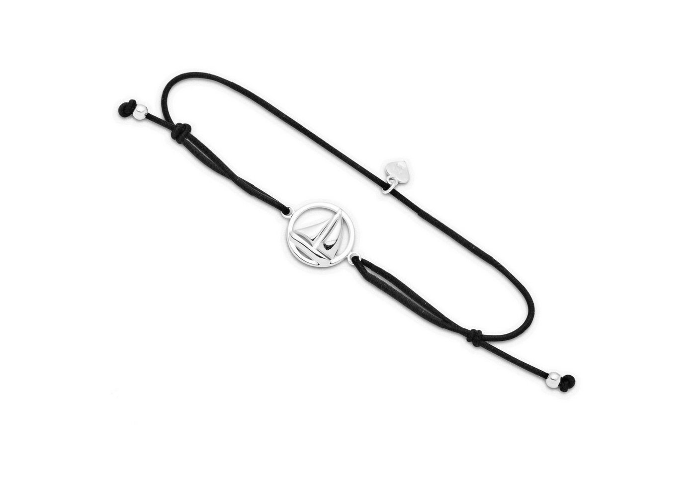 DUR Armband DUR Schmuck: Armband „Ahoi“ Segelschiff, Elastik, 925er Sterlingsilber von DUR