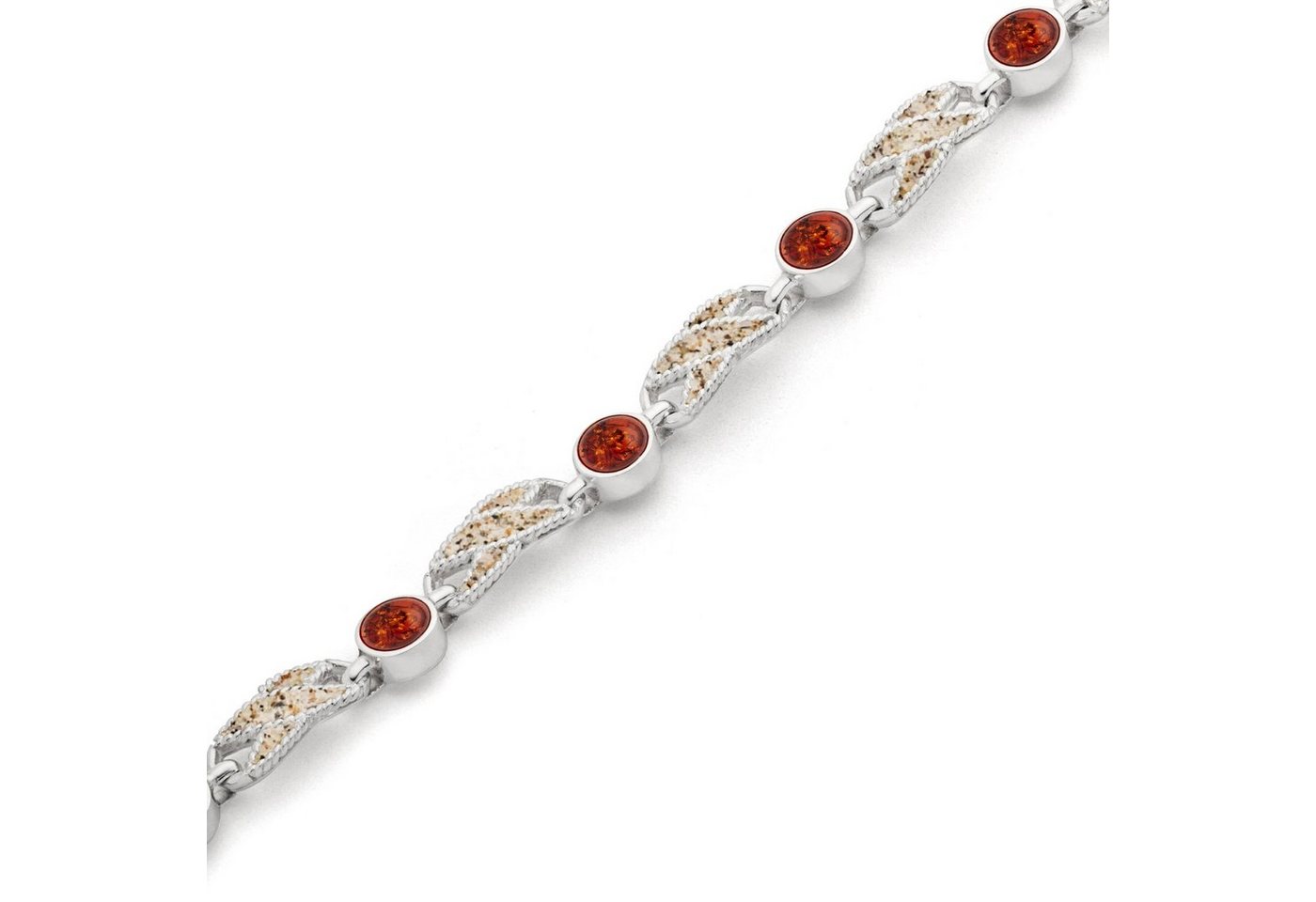 DUR Armband DUR Schmuck: Armband Eleganza" mit Strandsand und Bernstein A1749" von DUR