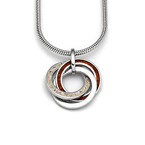 DUR Schmuck Damen Anhänger MARINA 2.0 Strandsand, Bernsteinsand, Silber 925/-rhodiniert (P3822) von DUR