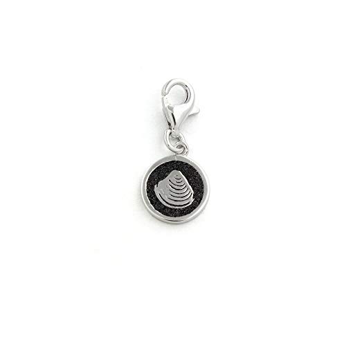 DUR Damen Charm"Muschel Lavasand" aus 925er Silber F157.MUSCHEL, Motiv"Muschel" von DUR