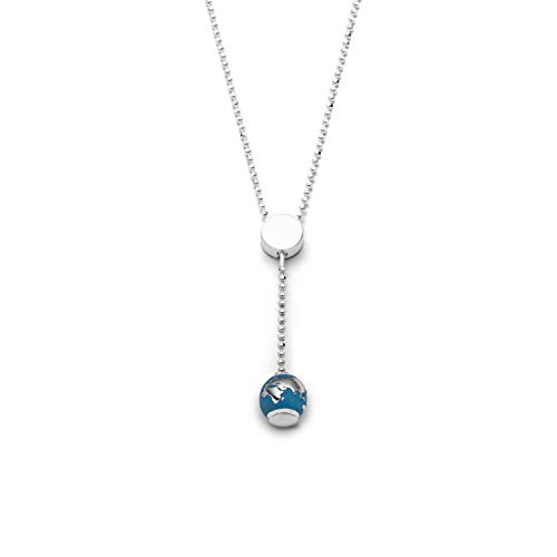 DUR Damen Kette Our World mit blauem Steinsand aus 925er Silber Länge ca. 420 MM K2620.BL von DUR