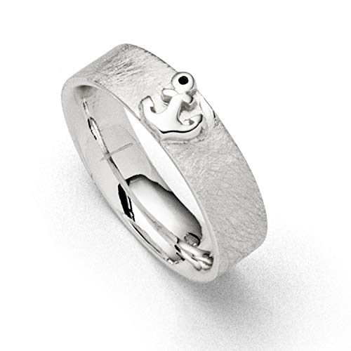 DUR Damen Ring"Anker" aus 925er Silber Größe 64 (20.4) R5492.64, 64 (20.4) von DUR