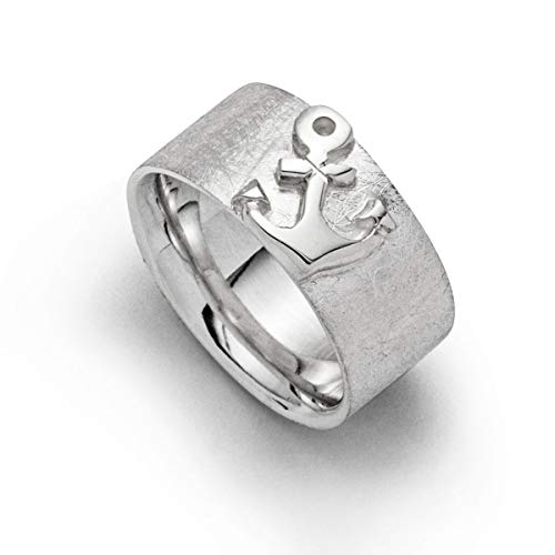 DUR Damen Ring"Fetter Anker" aus 925er Silber Größe 58 (18.5) R5399.58, 58 (18.5) von DUR