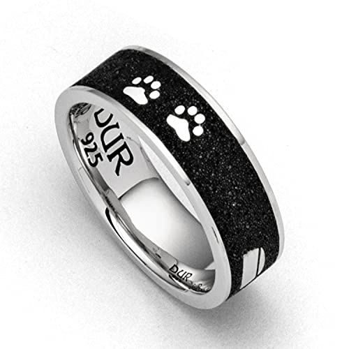 DUR Damen Ring"Lucky Dog 2.0" aus 925er Silber Größe 62 (19.7) R5595.62, 62 (19.7) von DUR Schmuck