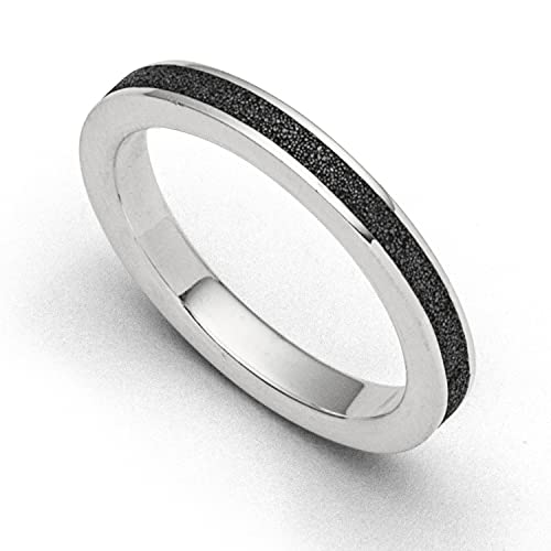 DUR Ring Marina black, aus 925 Sterling Silber, Größe: 56, R4837.56 von DUR