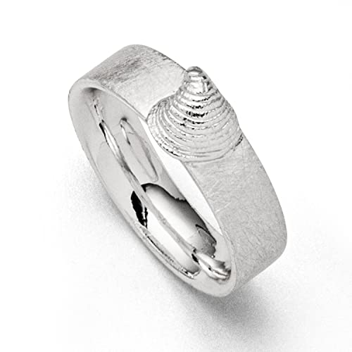 DUR Damen Ring Muschel" aus 925er Silber Größe 64 (20.4) R5451.64, 64 (20.4) von DUR