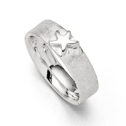 DUR Damen Ring"Seestern" aus 925er Silber Größe 62 (19.7) R5468.62, 62 (19.7) von DUR