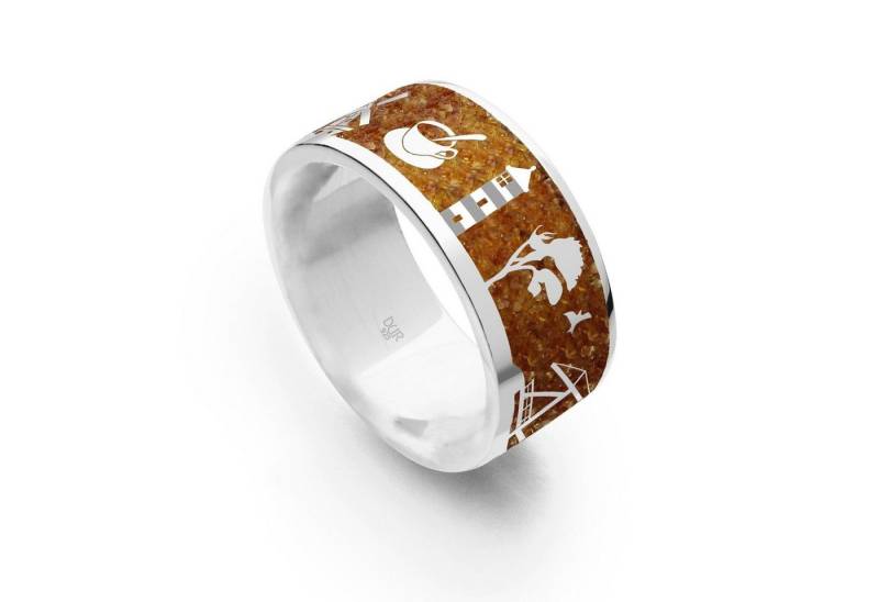 DUR Fingerring DUR Schmuck: Ring, Bernsteinring "Ostfriesland" mit Bernstein R5299 von DUR