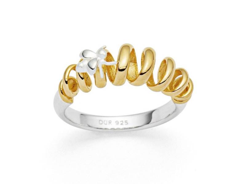 DUR Fingerring DUR Schmuck: Ring "Biene" 925er Silber, vergoldet R5491 von DUR