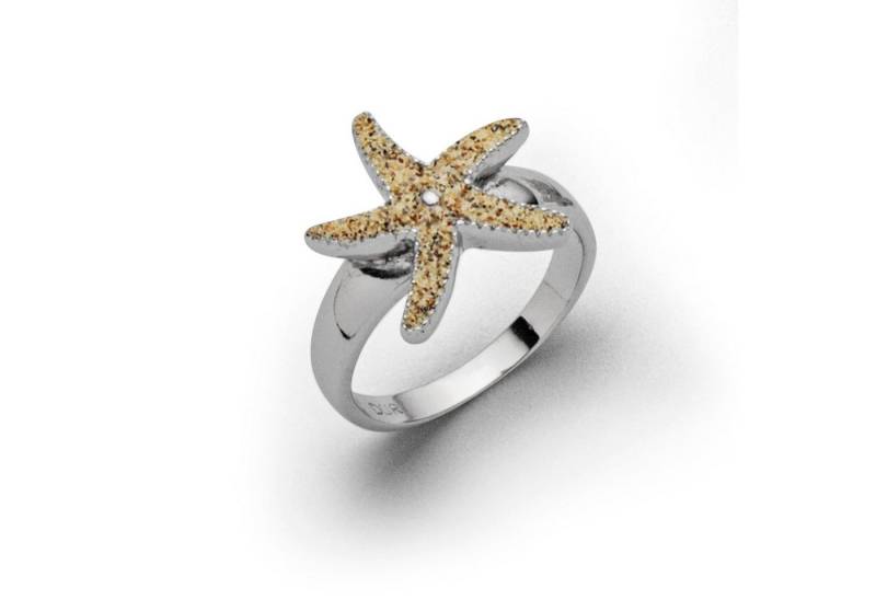 DUR Fingerring DUR Schmuck: Ring "Seestern" mit Strandsand R4595 von DUR