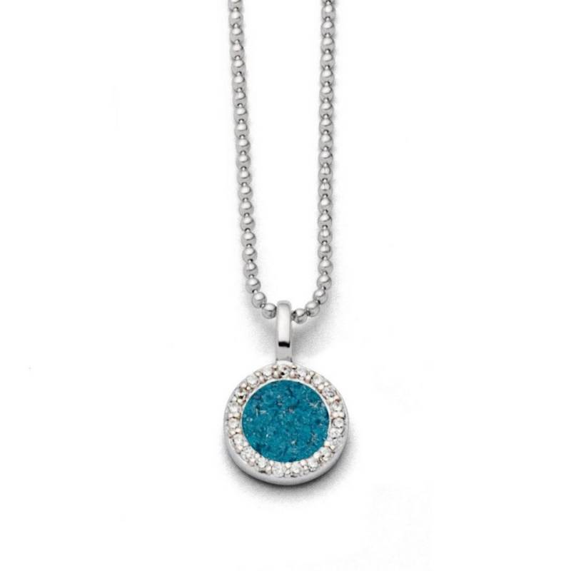 DUR Kette mit Anhänger DUR Schmuck: Kette "Wasserflimmern 2.0" mit blauem Steinsand K2712 von DUR