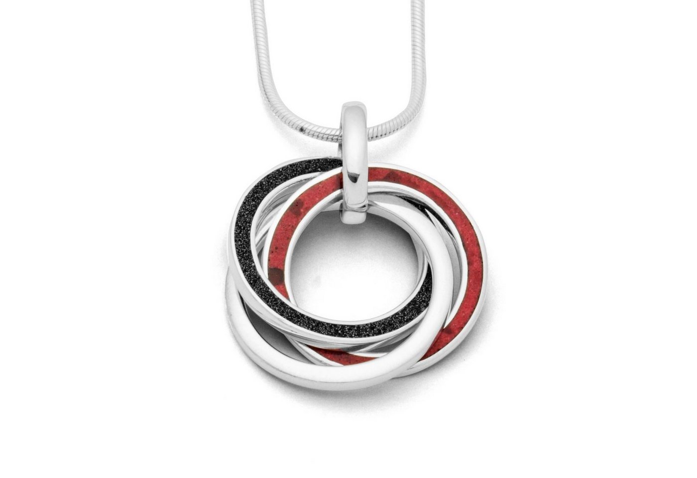 DUR Kettenanhänger DUR Schmuck: Anhänger "Erde und Feuer" mit Lavasand und Koralle P3180 von DUR