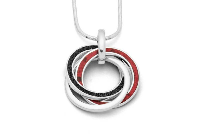 DUR Kettenanhänger DUR Schmuck: Anhänger "Erde und Feuer" mit Lavasand und Koralle P3180 von DUR