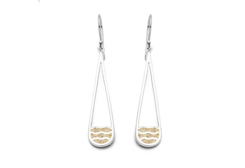 DUR Ohrring-Set DUR Schmuck: Ohrring, Ohrhänger, "Strandwellen", mit Strandsand, O5137 von DUR