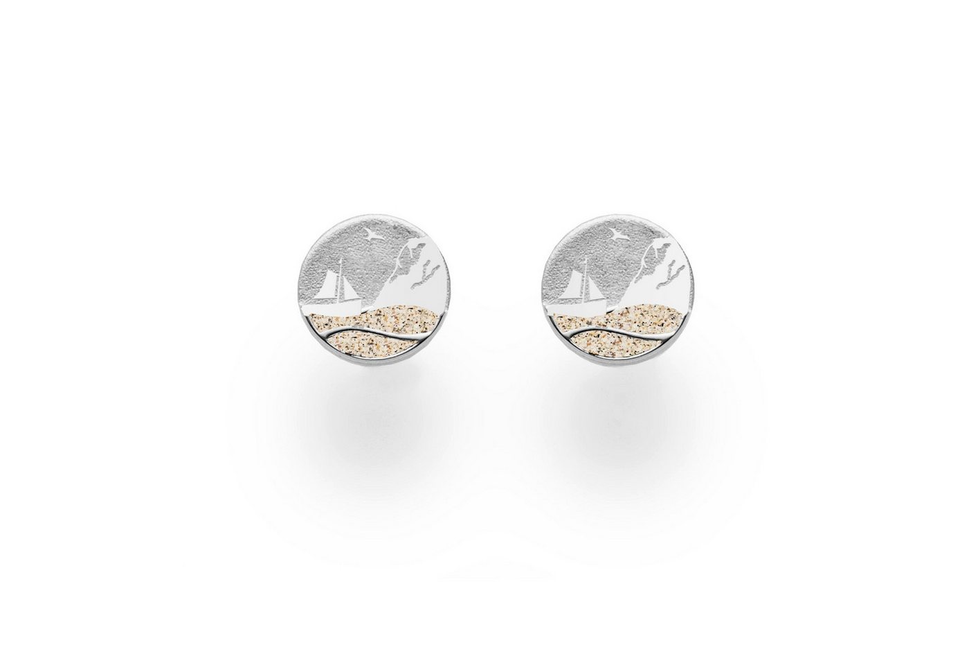 DUR Ohrring-Set DUR Schmuck: Ohrringe, Ohrstecker Strandwellen "Luise / Kreidefelsen" von DUR