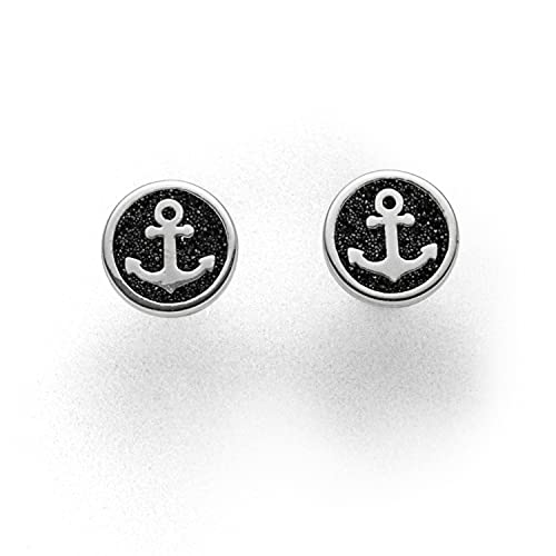 DUR Schmuck Ohrstecker Hoffnung 2.0 Lavasand 8mm Silber 925/- rhodiniert (O5319) von DUR