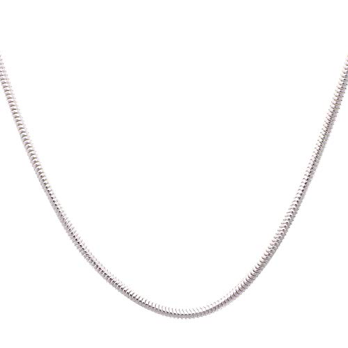 DUR Schlangenkette 925 Sterling Silber | dick 3 mm | rhodiniert | K1996 | 45 cm von DUR