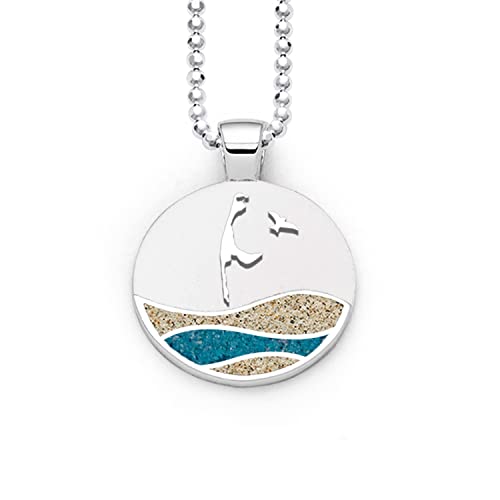 DUR Schmuck Anhänger Strandwellen SYLT Strandsand & Steinsand Silber 925/- rhodiniert (P3930) von DUR