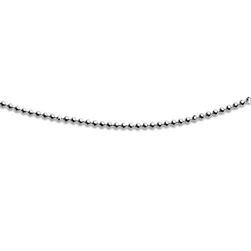 DUR Schmuck Damen Kugelkette rhodiniert Silber 925/- 60cm (K2255) von DUR