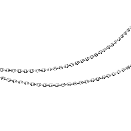 DUR Schmuck Kette Anker diamantiert 1,7 mm Silber 925/- rhodiniert (K3056) (50 cm) von DUR