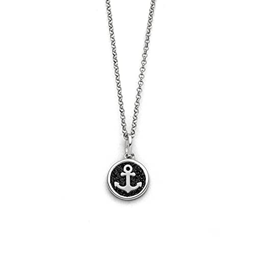 DUR Schmuck Kette HOFFNUNG 2.0 Lavasand, Silber 925/- rhodiniert 45cm (K2974) Erbskette von DUR