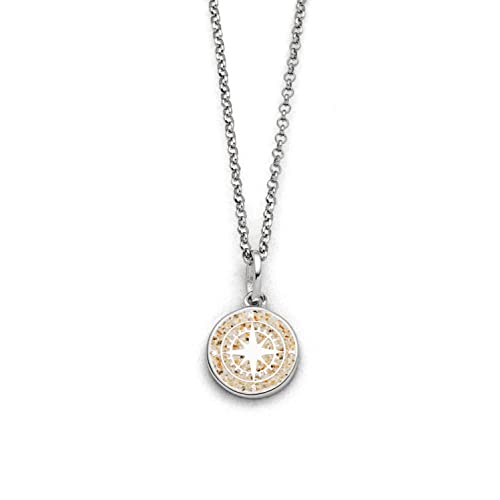 DUR Schmuck Kette KOMPASS 2.0 Strandsand Silber 925/- rhodiniert 45cm (K2966) von DUR