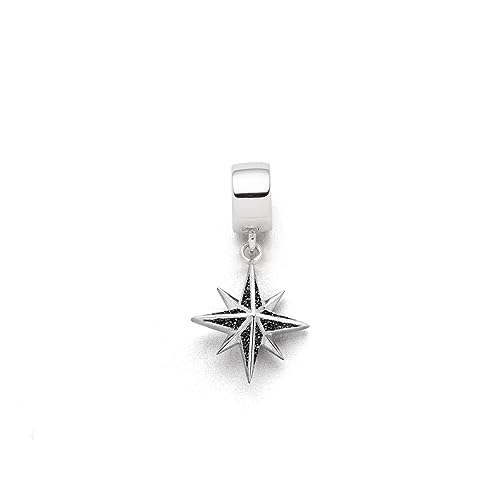 DUR Schmuck: Charm Kompassrose mit Lavasand F329 von DUR