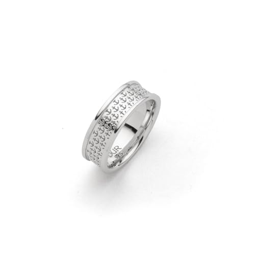 DUR Schmuck: Ring Ankerplatz 7 mm, rhodiniert, R6014 RingSize 54 (17.2) von DUR