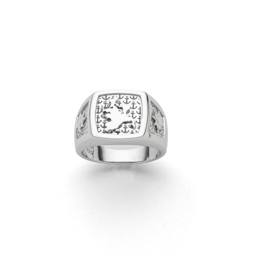 DUR Schmuck: Ring Ankerplatz Rügen, rhodiniert, R6010 RingSize 56 (17.8) von DUR