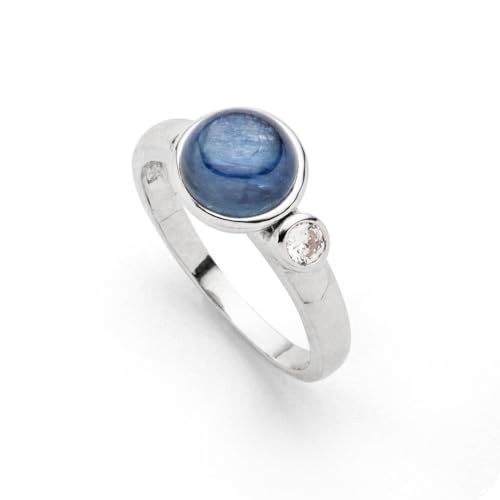 DUR Schmuck: Ring Polarstern, 925er Sterlingsilber mit Kyanit und Zirkonia, R5597 RingSize 52 (16.6) von DUR