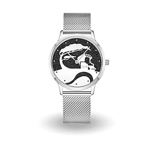 DUR Uhr 36er Küste Lavasand, Mesh Band Edelstahl von DUR